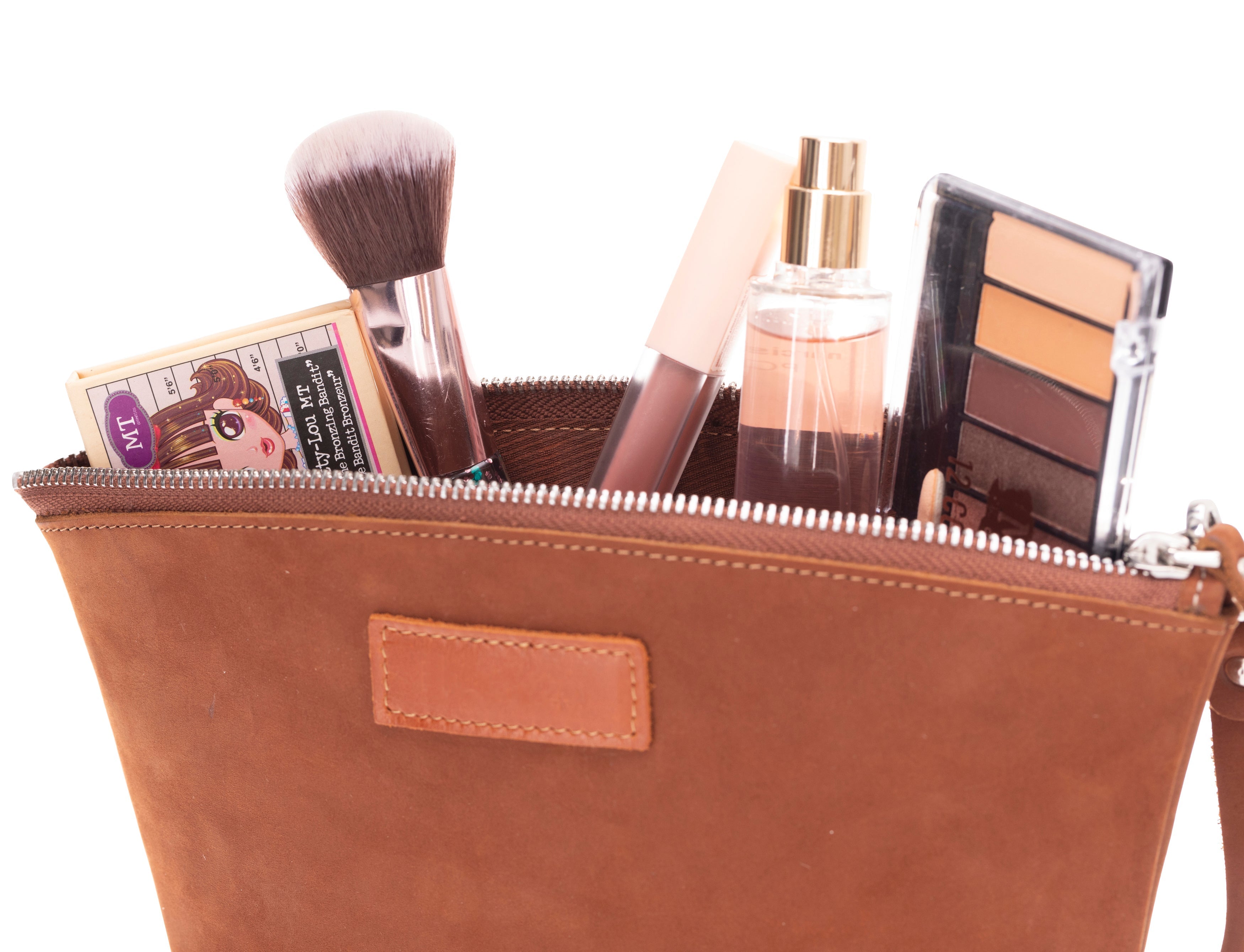 Avondale Premium Leather Dopp Kit - Travel Makeup Bag for Men & Women