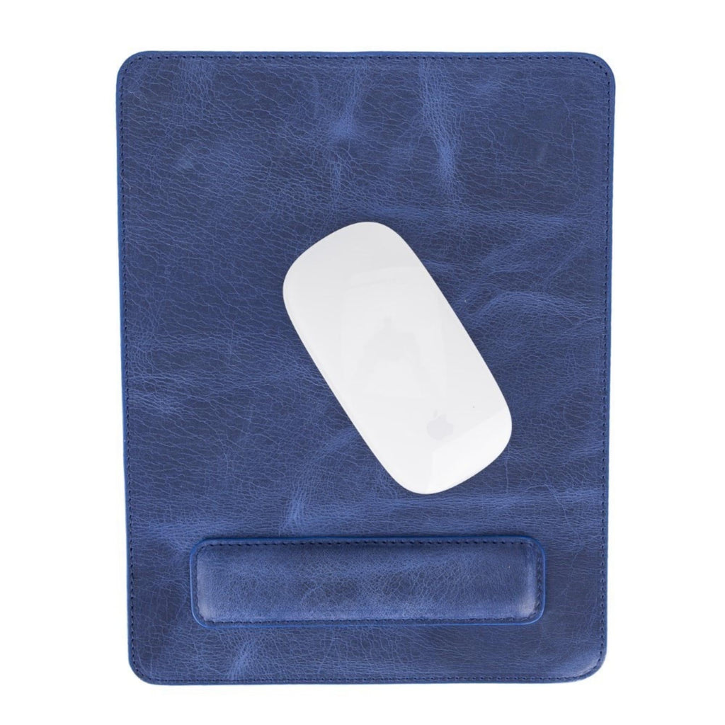 Boulder Full-Grain Leather Mouse Pad with Hand Support