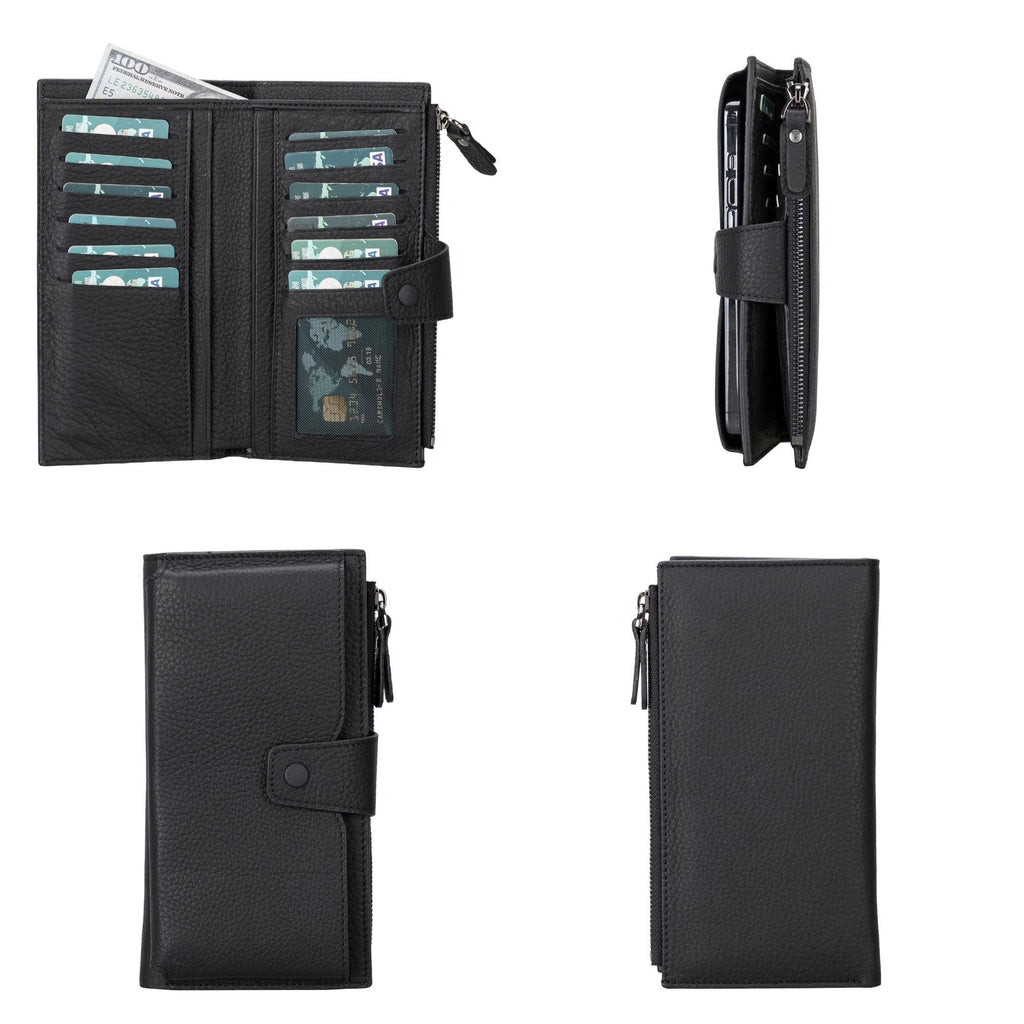 Riverton Women's Leather Wallet with Cell Phone Section