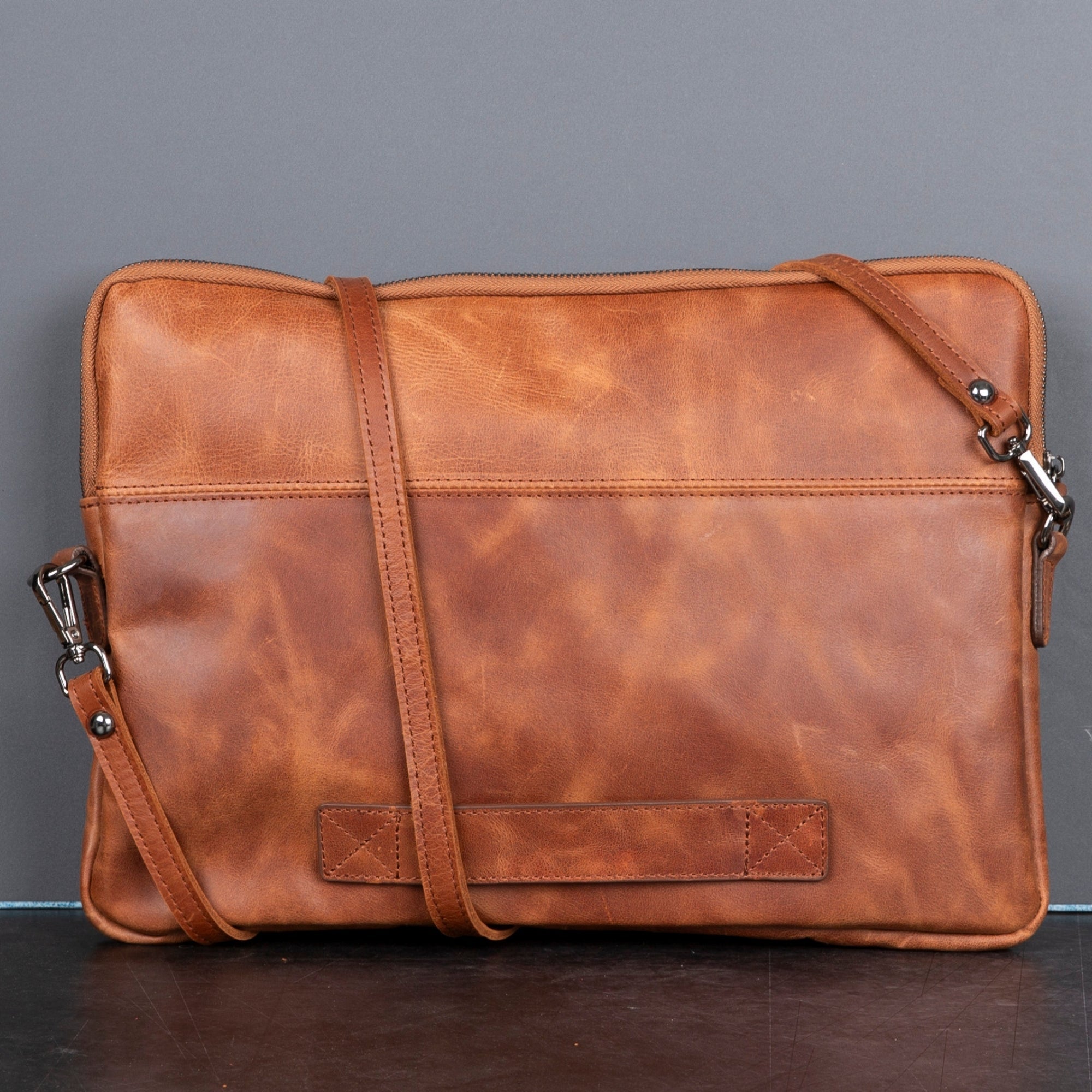 Seward Leather Laptop Bag with Shoulder Strap - MacBook Sleeve 14" & 16"